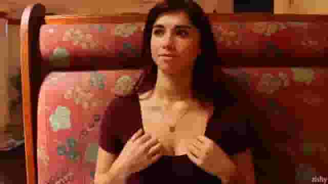 Tits Flashing in Restaurant