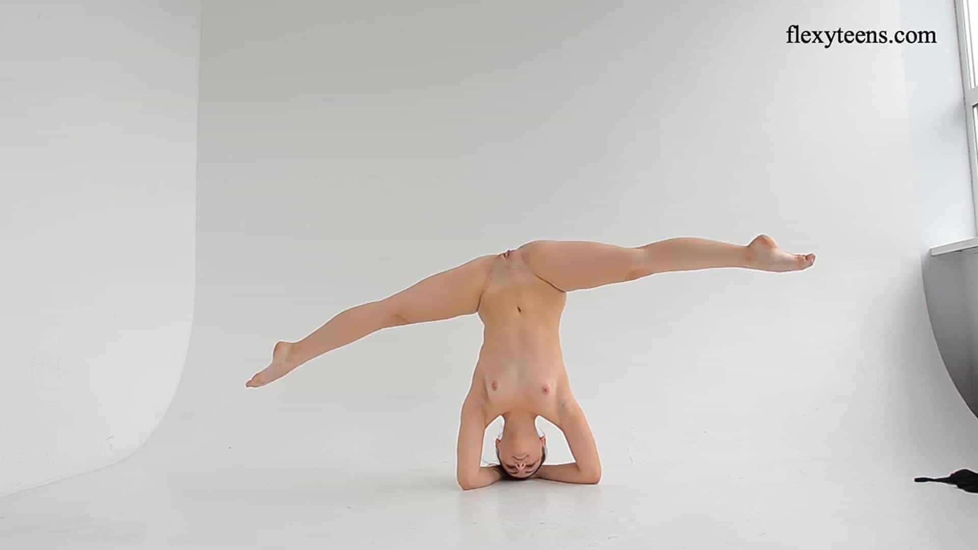 Super flexible hot gymnast