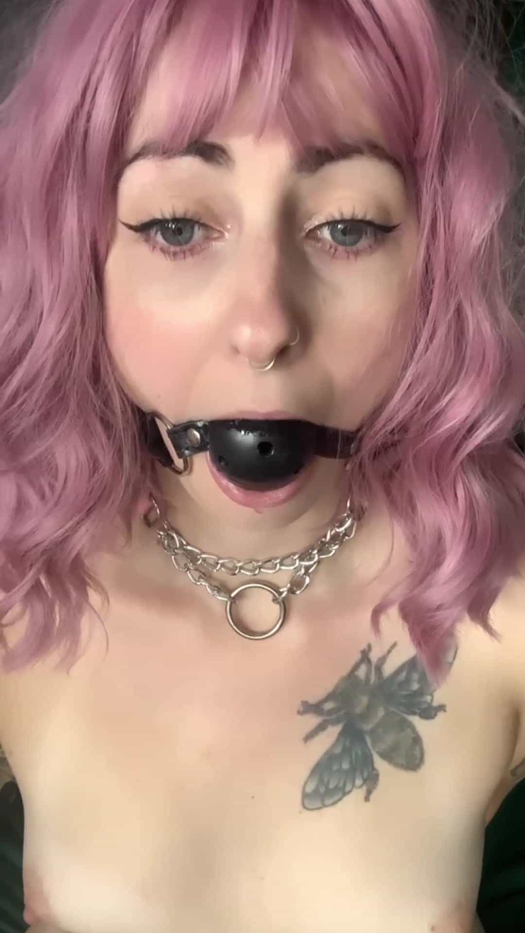 Brats get gagged and plugged. The question is, what size plug to use? [f] 