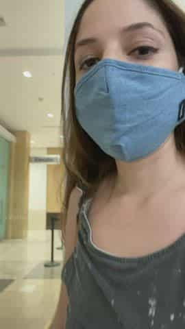 No panties but at least I wore my mask. [GIF]