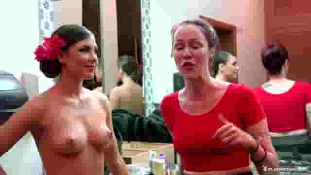 Gia Ramey-Gay's subtle breast jiggles while in casual conversation