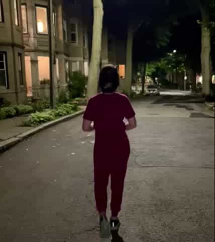 I miss my summer night walks home from the hospital [f]