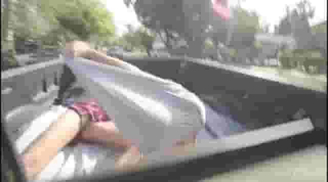 Adria Rae Fucking on the pick up truck bed while driving around the block [GIF]