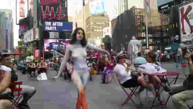 time square body paint
