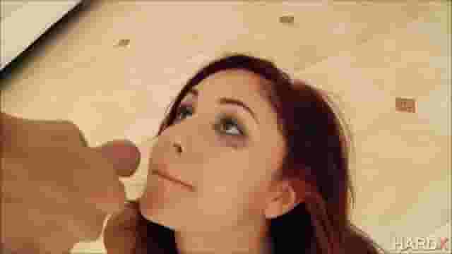 Ariana Marie getting her makeup done