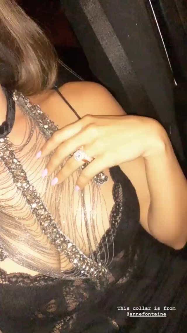 Sparkly cleavage