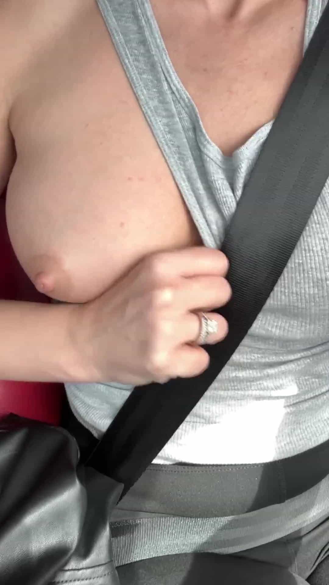 Horny, and left the house with no bra so I can show proof all over town… [gif] 