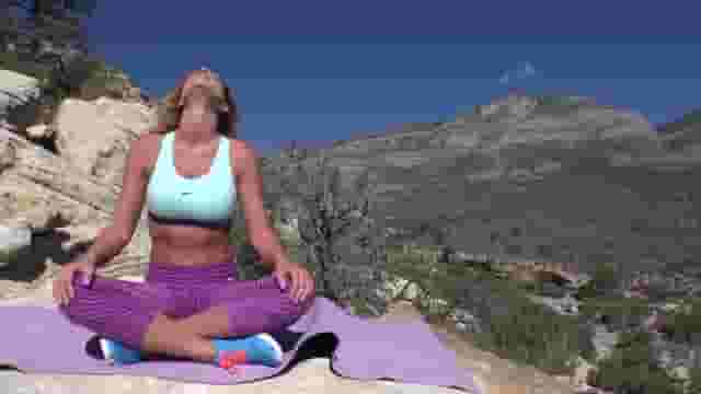 Yoga milf gets fucked in the mountains [GIF]