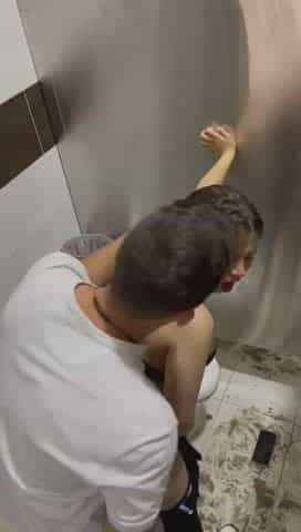 Hitting The Right Hole in The Club`s Toilet