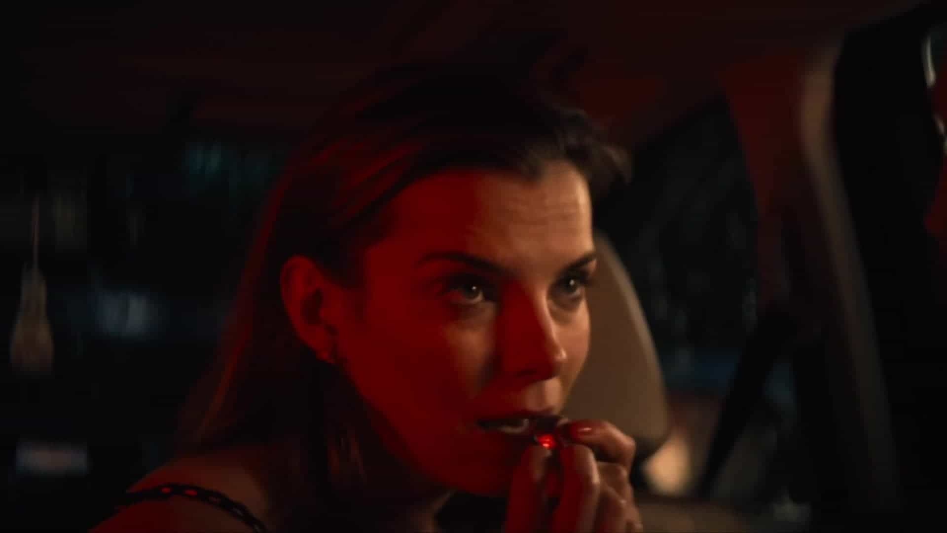 Betty Gilpin lubricates her hand and gives a explicit handjob in &quot;Three Women&quot; [S01E07]
