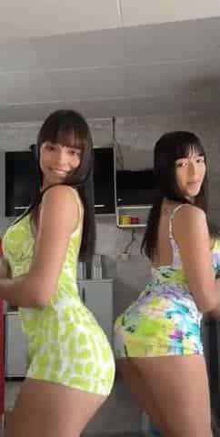 Brazilian twins teasing