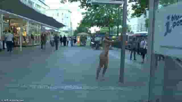 Crazy Babe Nicole Naked On Public Streets