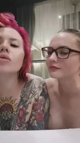The two girls were quite lonely in the jacuzzi