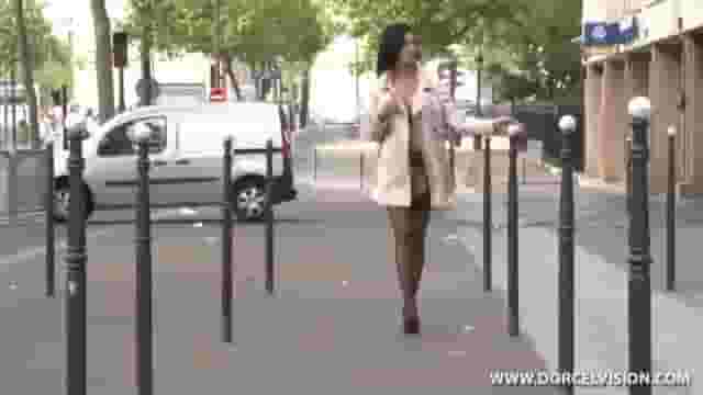 Walking under the coat naked in public