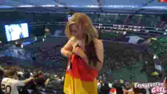 Flashing at public viewing in germany [GIF]