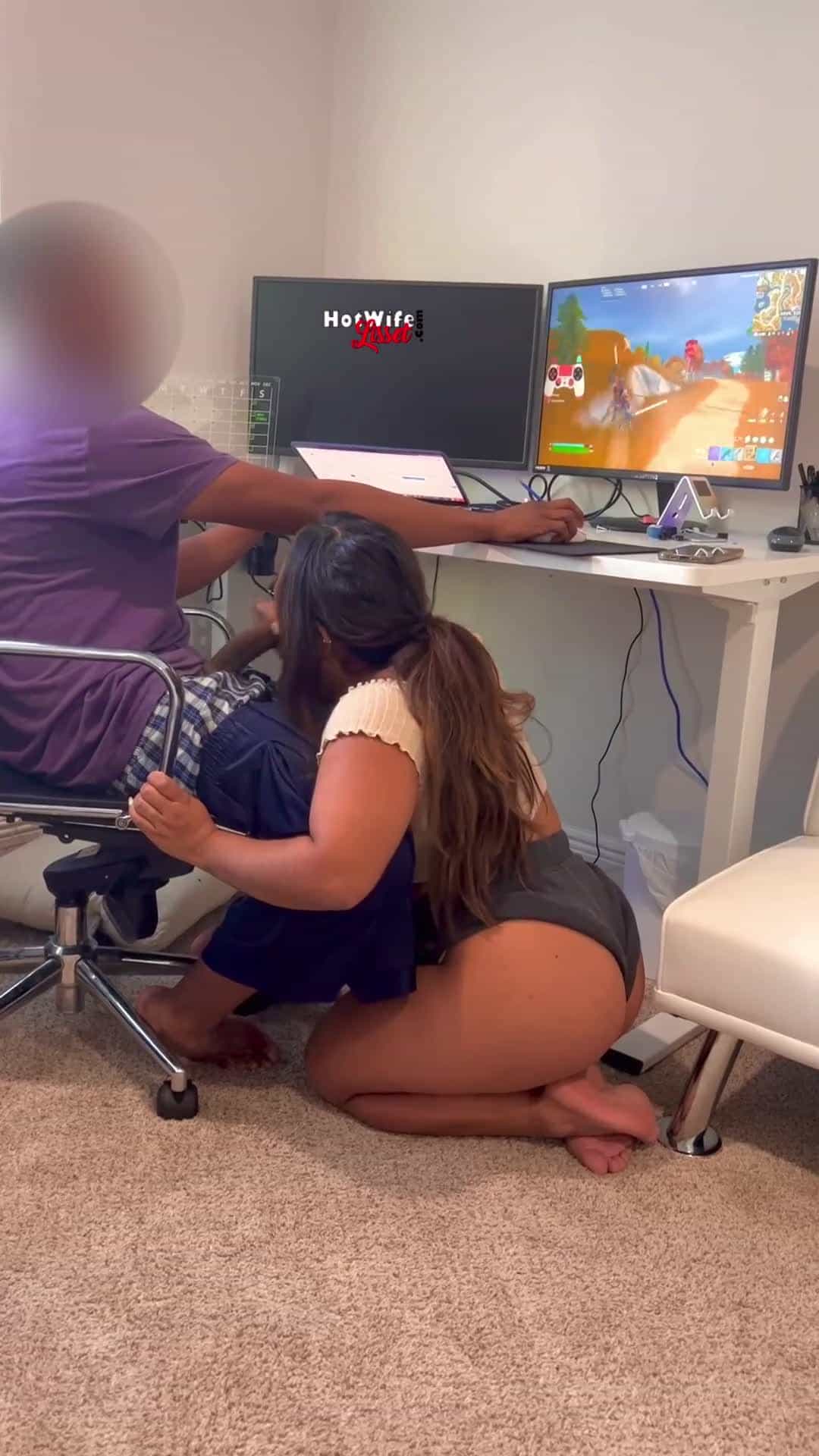 Stroking on his big black cock while he plays his little games 