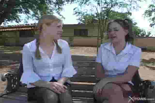 Madison Sins &amp; Tabitha Blue - School Bus Girls