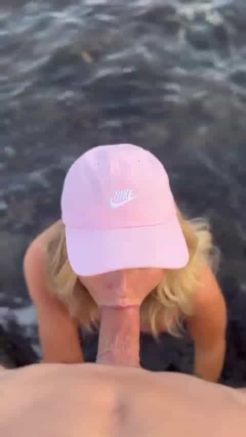 I sucked his dick at the beach 