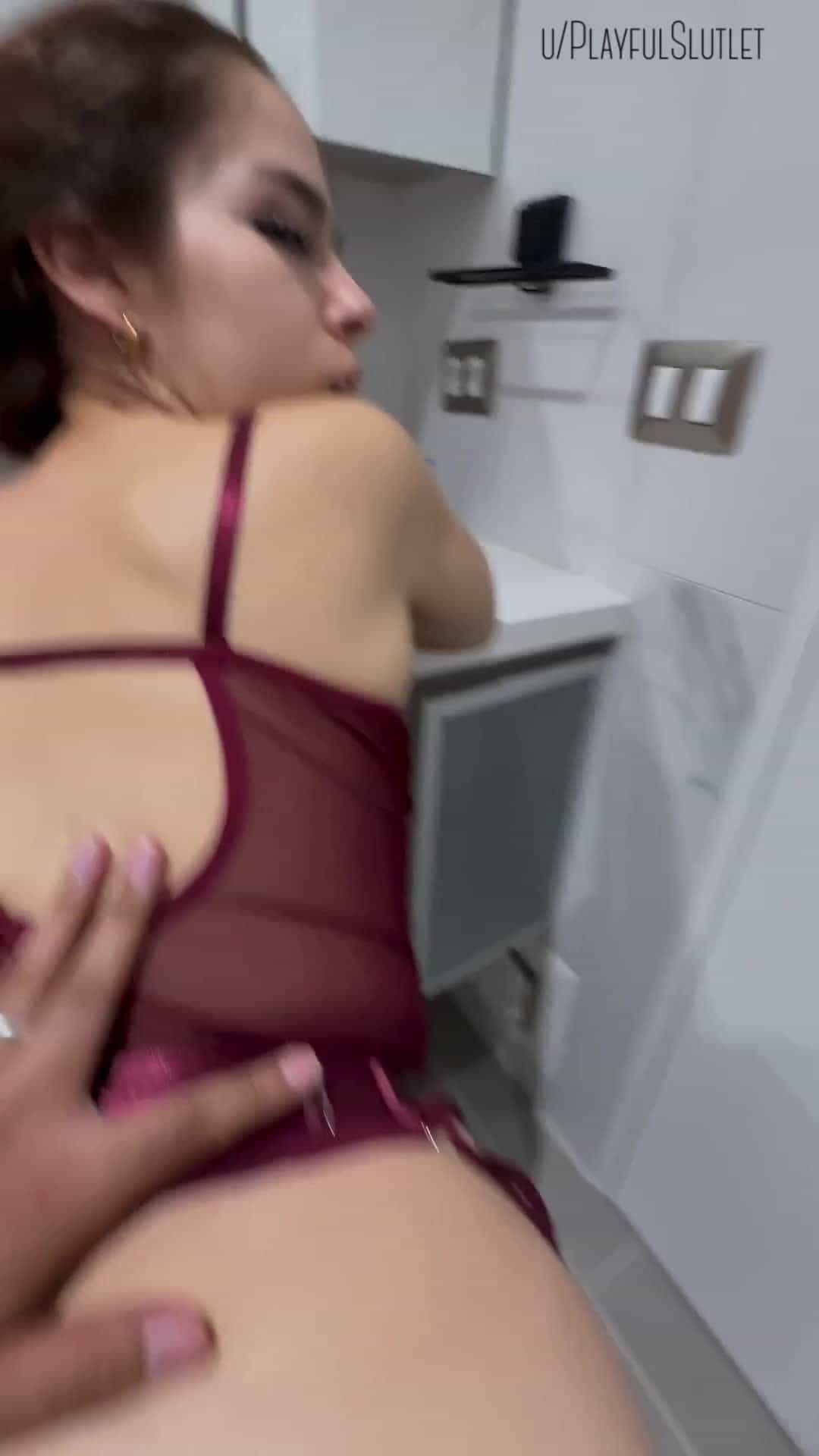 He fucked me in the bathroom and left my pussy full of his cum