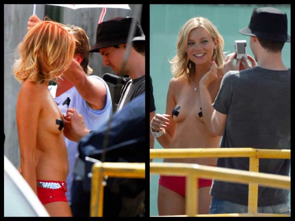 Amy Smart.....behind the scenes Crank 2