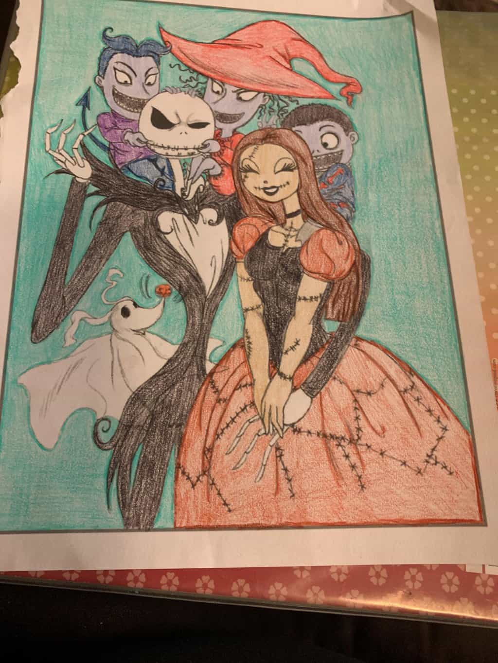 I colored this for daddy today