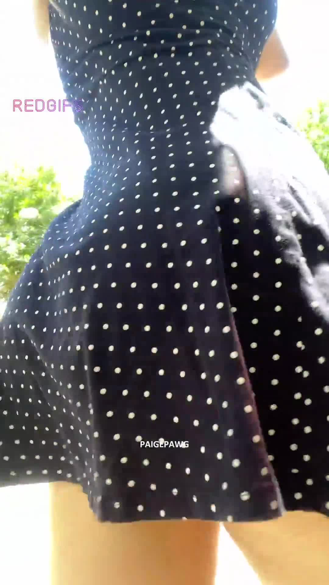 A little peek up my dress