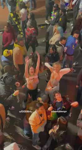 Tits for beads at Mardi Gras!