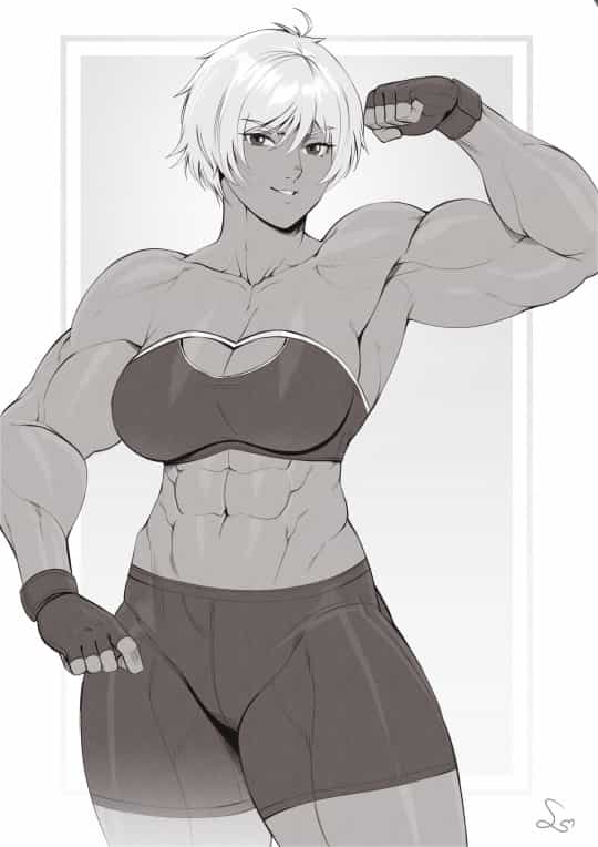 Muscular fighter girl [Artist: SpeedL00ver]