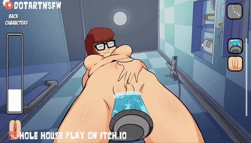 Velma Fingering And Squriting In The Shower (Hole House)
