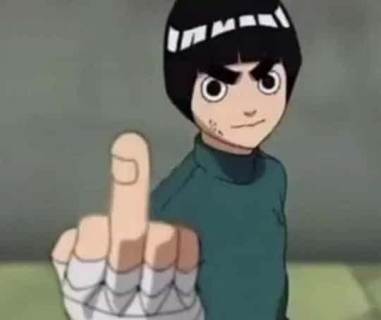 Rock lee says no horny right now