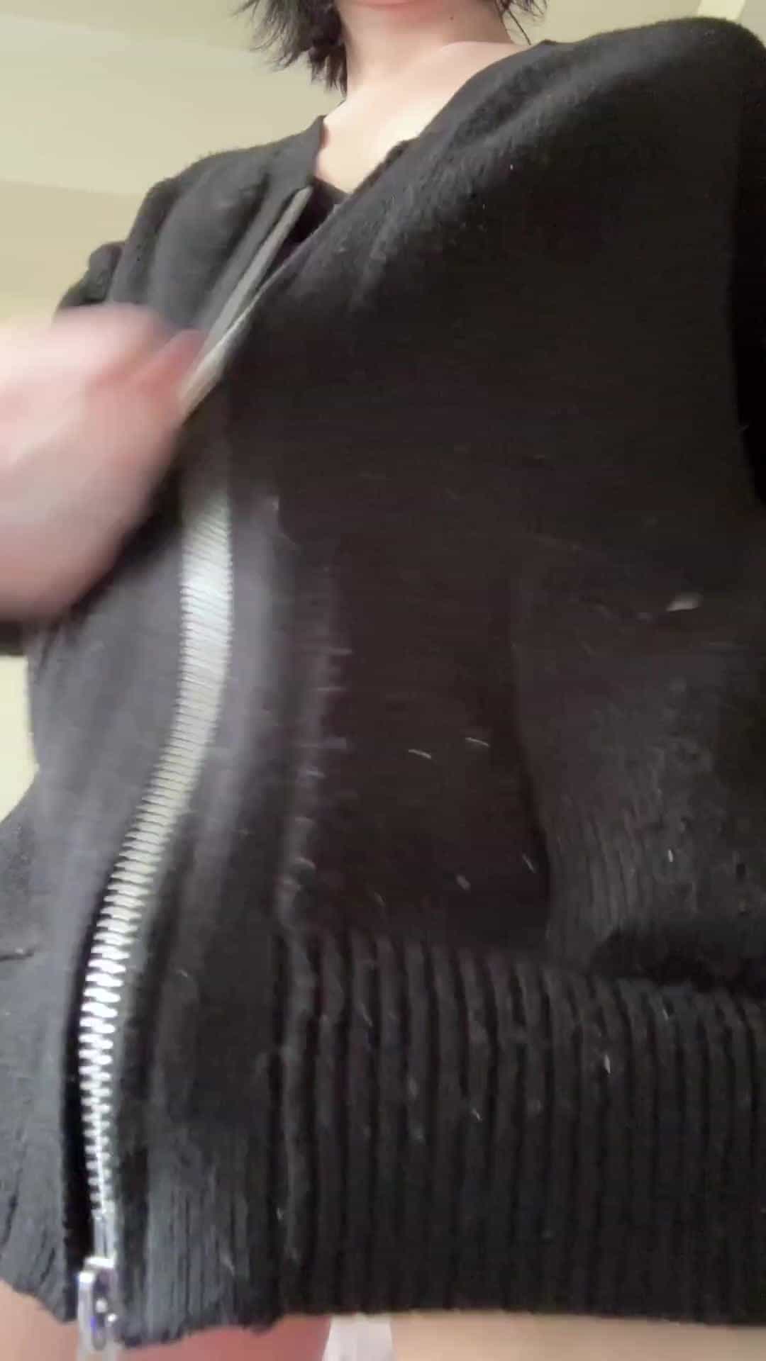 What would you do if I unzipped my hoodie and you saw my huge cock?