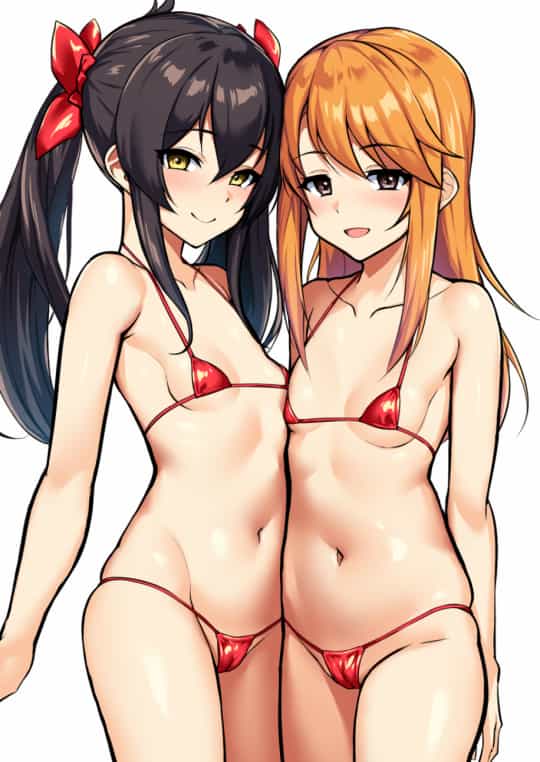 Risa and Haru micro bikini (@hadacra)
