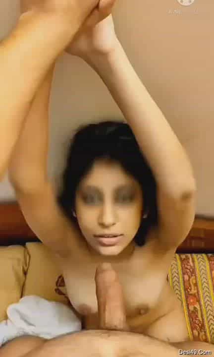 Kinky Desi Girl Handcuffed by her Boyfriend &amp;amp; Shoved his cock deep👅. [2 Parts Video Link in the...