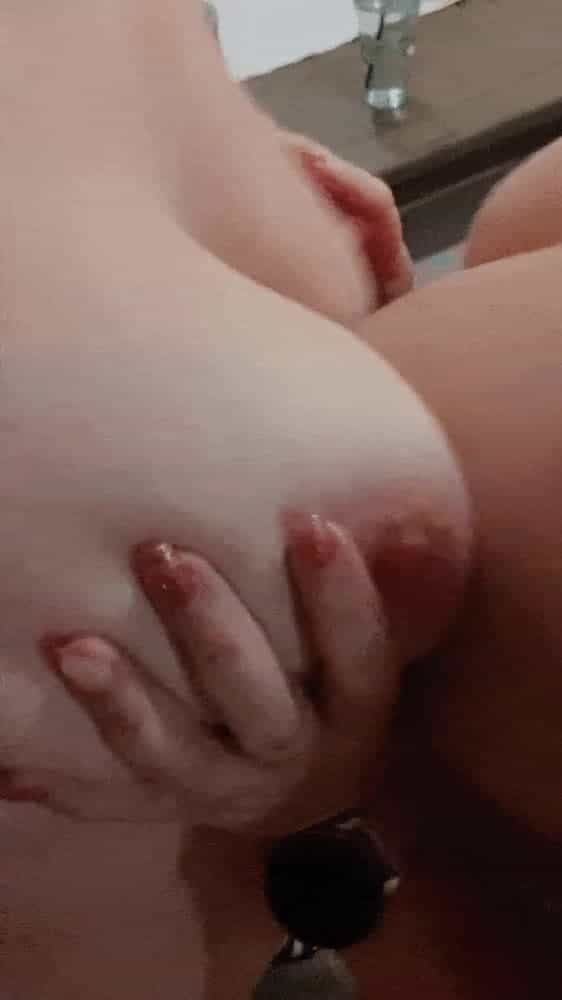 We love rubbing our tits together, cause next it's our pussy lips 😈