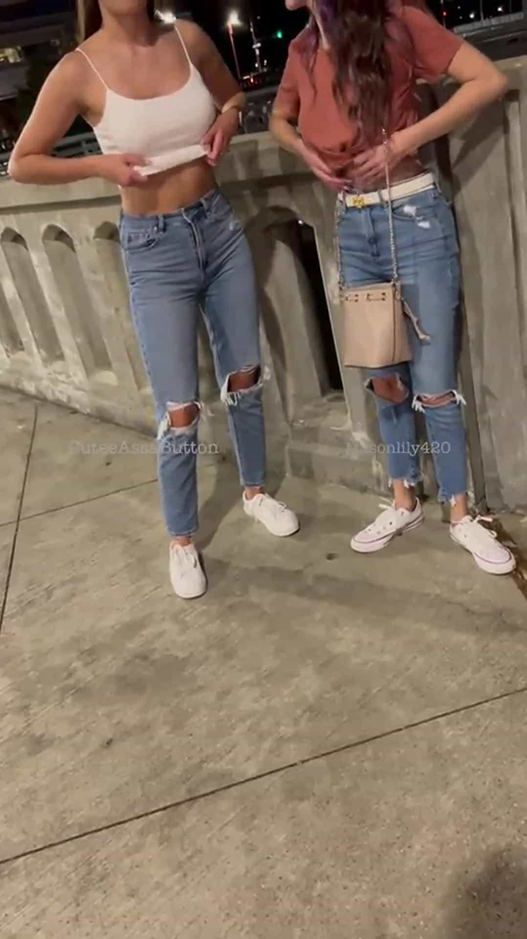 Flashing my tits in public is definitely my favorite especially with a friend:)